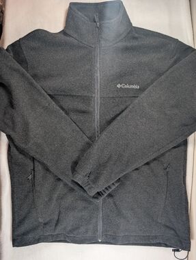 Columbia Charcoal Gray Fleece Full-Zip Jacket L